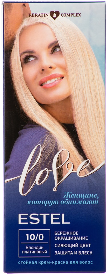 Крем-краска для волос Estel Love 10/0 Блондин платиновый от Vprok.ru