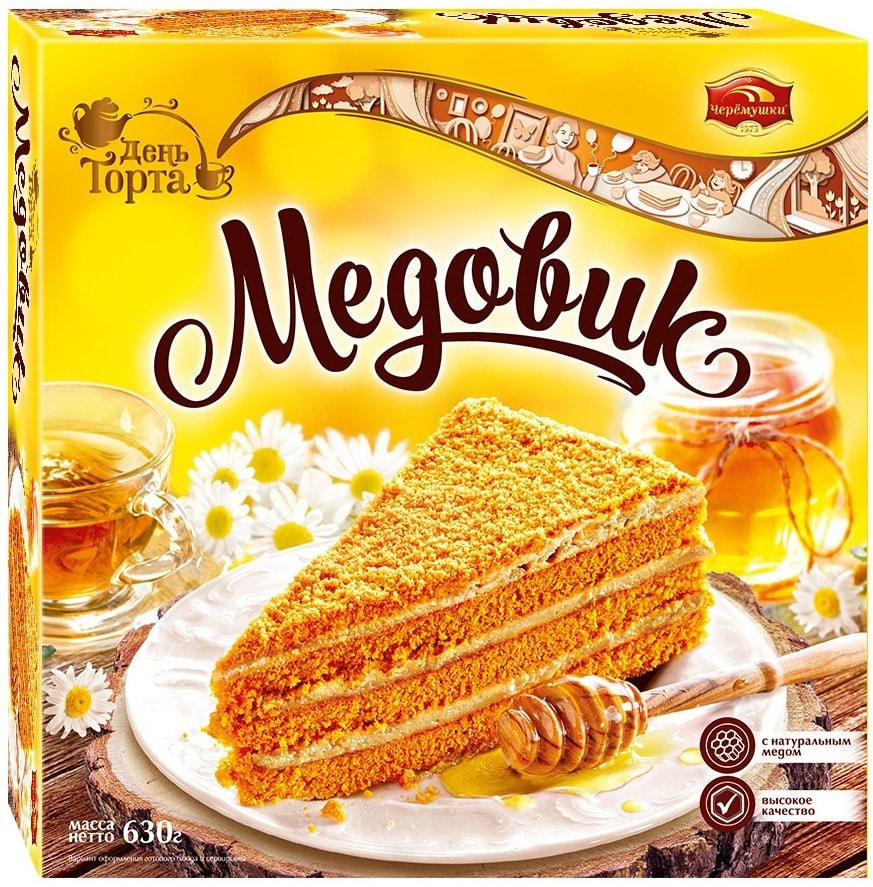 Торт Черемушки Медовик 630г от Vprok.ru