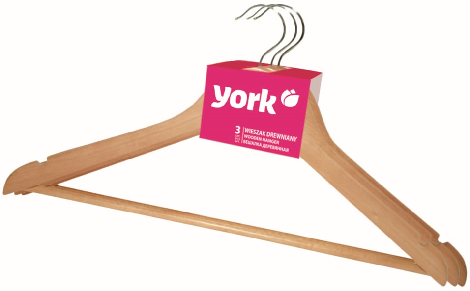 Набор вешалок York для одежды 3шт