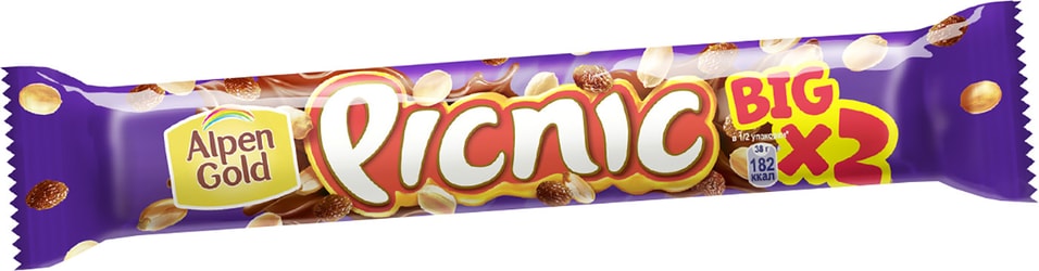 Шоколадный батончик Picnic Big 76г