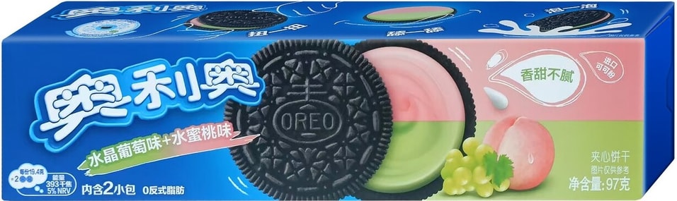 Печенье Oreo со вкусом персика и винограда 97г