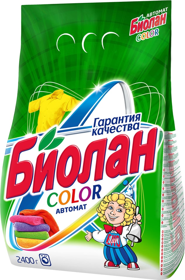 Стиральный порошок Биолан Color автомат 2.4кг от Vprok.ru