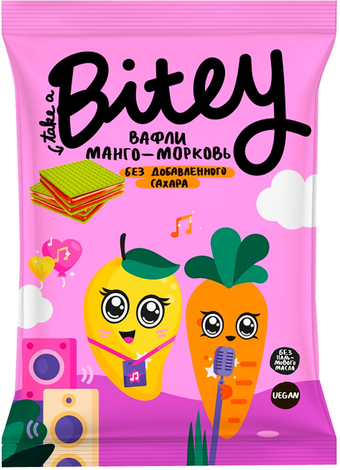 Вафли Take a Bitey Манго-Морковь 35г от Vprok.ru