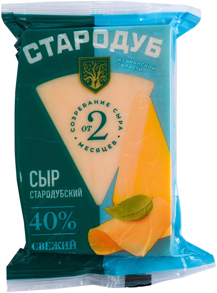 Сыр Стародуб Стародубский 40% 180г. Доставим до двери!