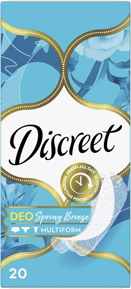 Прокладки Discreet Deo Spring Breeze Multiform ежедневные 20шт 65₽