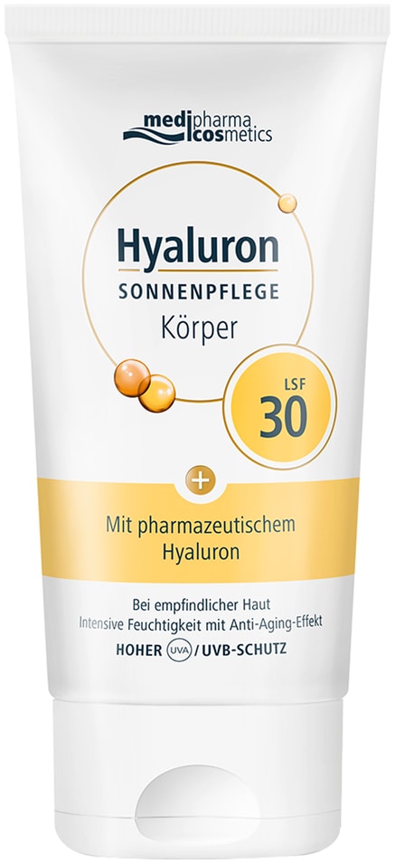 Крем солнцезащитный Medipharma cosmetics Hyaluron для тела SPF 30 150мл