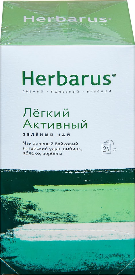 Чай зеленый Herbarus Легкий активный 24*2г от Vprok.ru