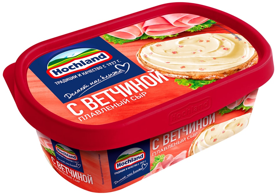 Сыр плавленый Hochland с ветчиной 55% 200г от Vprok.ru