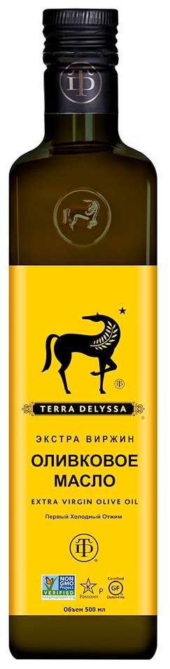Масло оливковое Terra Delyssa Экстра вирджин нерафинированное 500мл