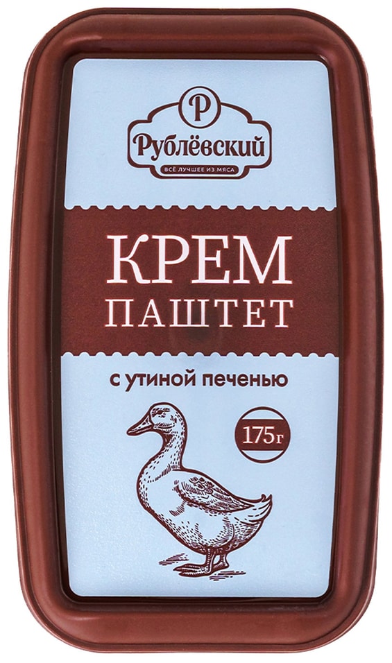 Крем-паштет Рублевский с утиной печенью запеченный 175г 149₽