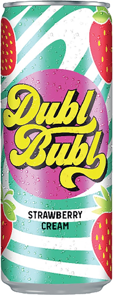 Напиток Dubl Bubl Клубника со сливками 330мл