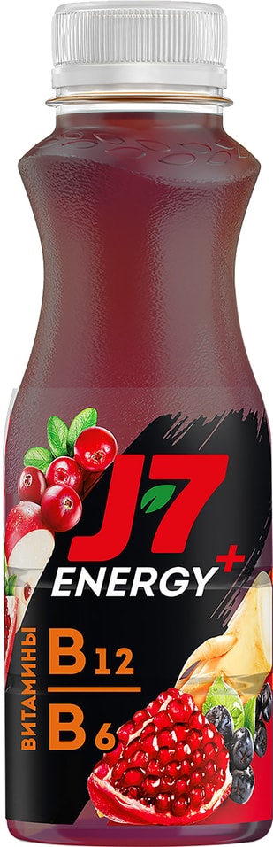 Напиток J7 Energy Сокосодержащий гранат ягодный микс 300мл