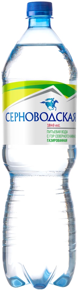 Вода Серноводская горная питьевая газированная 1.5л