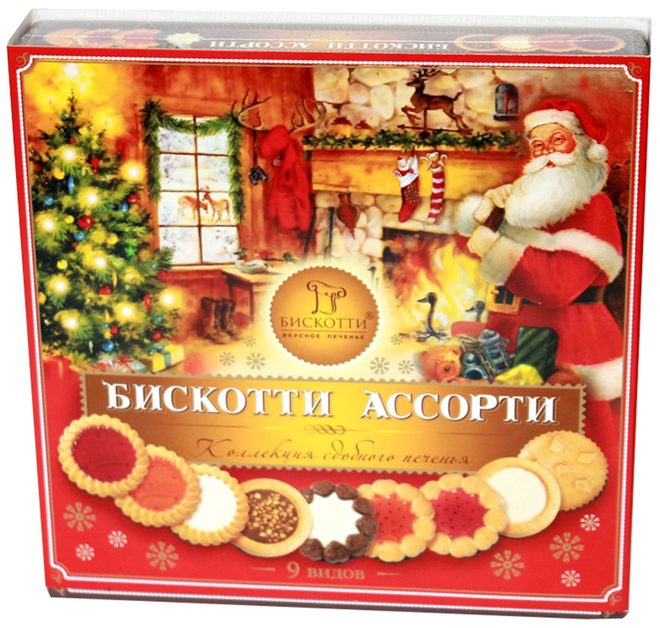 Печенье Бискотти Ассорти 345г - Vprok.ru Перекрёсток