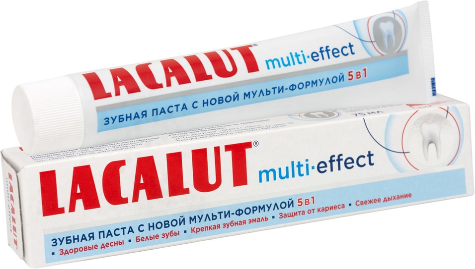 Зубная паста Lacalut Мульти эффект 5в1 75мл