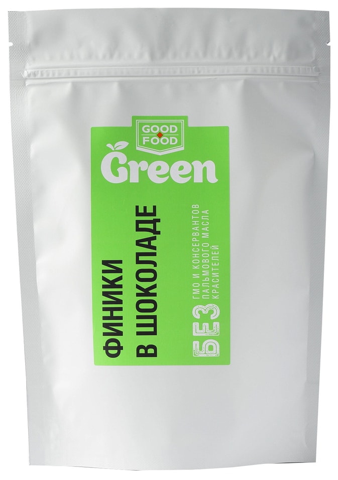 Конфеты Good Food Green Финики в шоколаде 150г