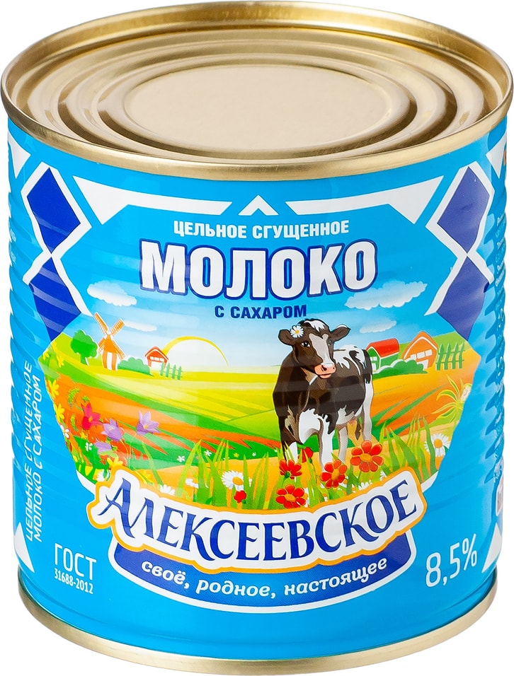 Молоко сгущенное Алексеевское 8.5% 380г от Vprok.ru