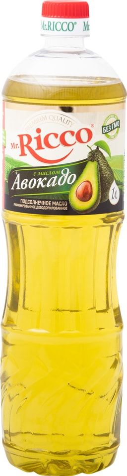 Масло подсолнечное Mr. Ricco с маслом Авокадо 1л от Vprok.ru