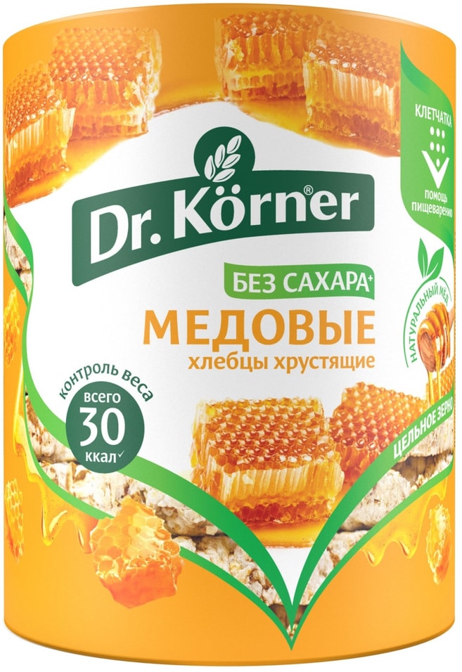 Хлебцы Dr.Korner Злаковый коктейль Медовый 100г от Vprok.ru