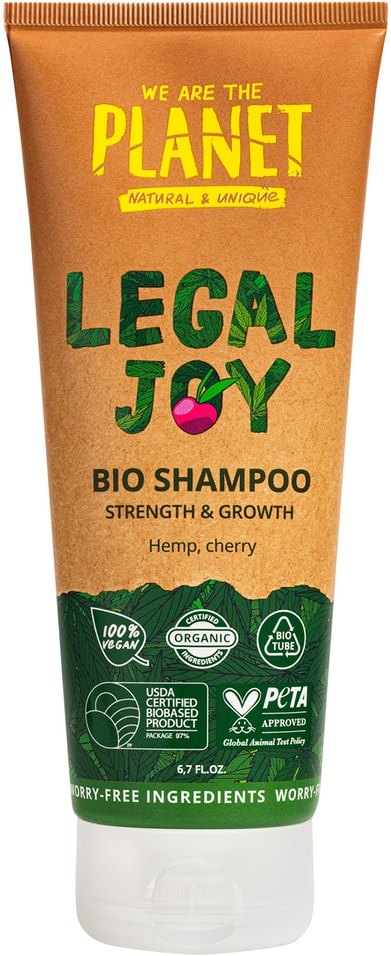 Шампунь для волос We are the planet Legal Joy Укрепления и роста 200мл