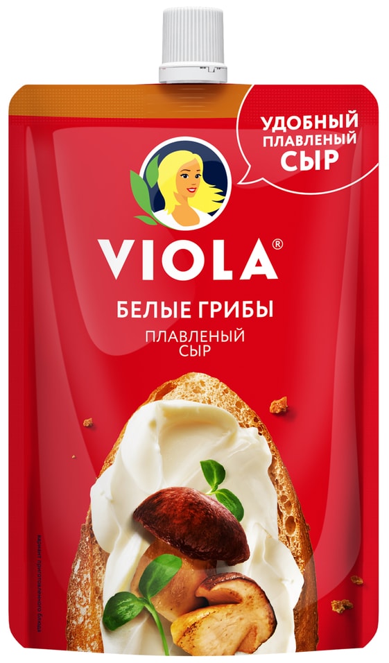 Сыр плавленый Viola Белые грибы 45% 180г