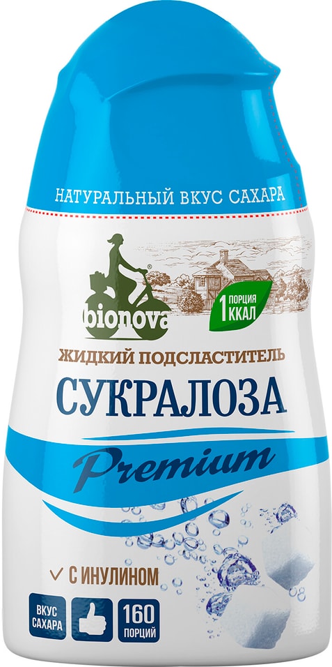 Подсластитель жидкий Bionova Сукралоза Premium 80г от Vprok.ru