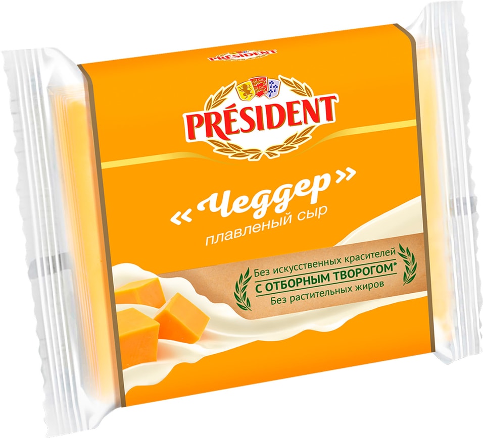 Сыр плавленый President Чеддер 40% 150г