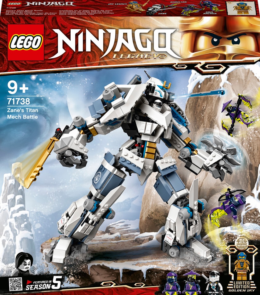 Конструктор LEGO NINJAGO 71738 Битва с роботом Зейна