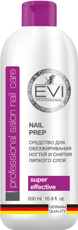 Средство для обезжиривания ногтей EVI professional и снятия липкого слоя 500мл от Vprok.ru