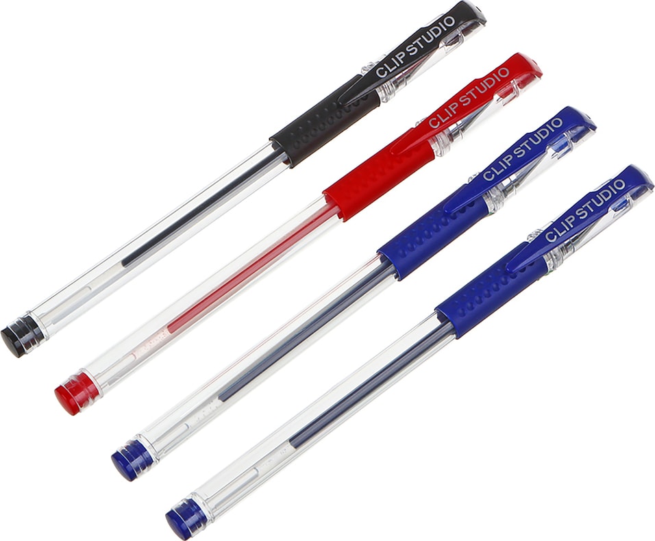 Набор гелевых ручек Clipstudio 0.5 мм 4шт