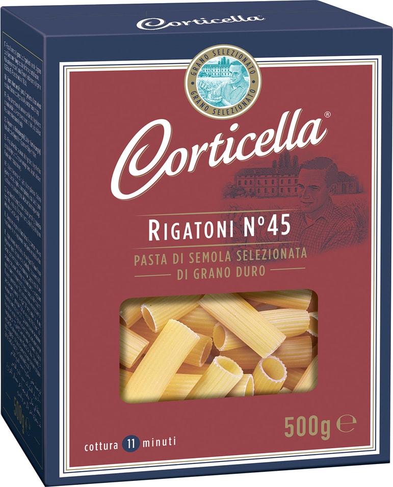 Макароны Corticella Rigatoni №45 500г