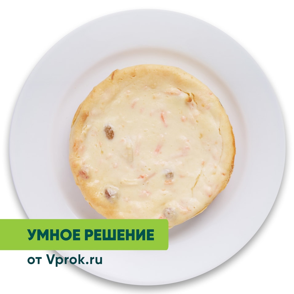 Запеканка творожная с яблоком морковью и изюмом Умное решение от Vprok.ru 200г