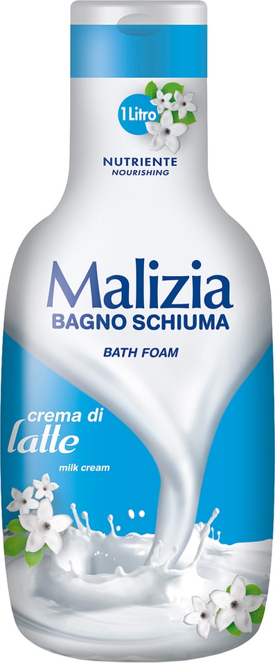 Пена для ванны Malizia Milk cream 1000мл