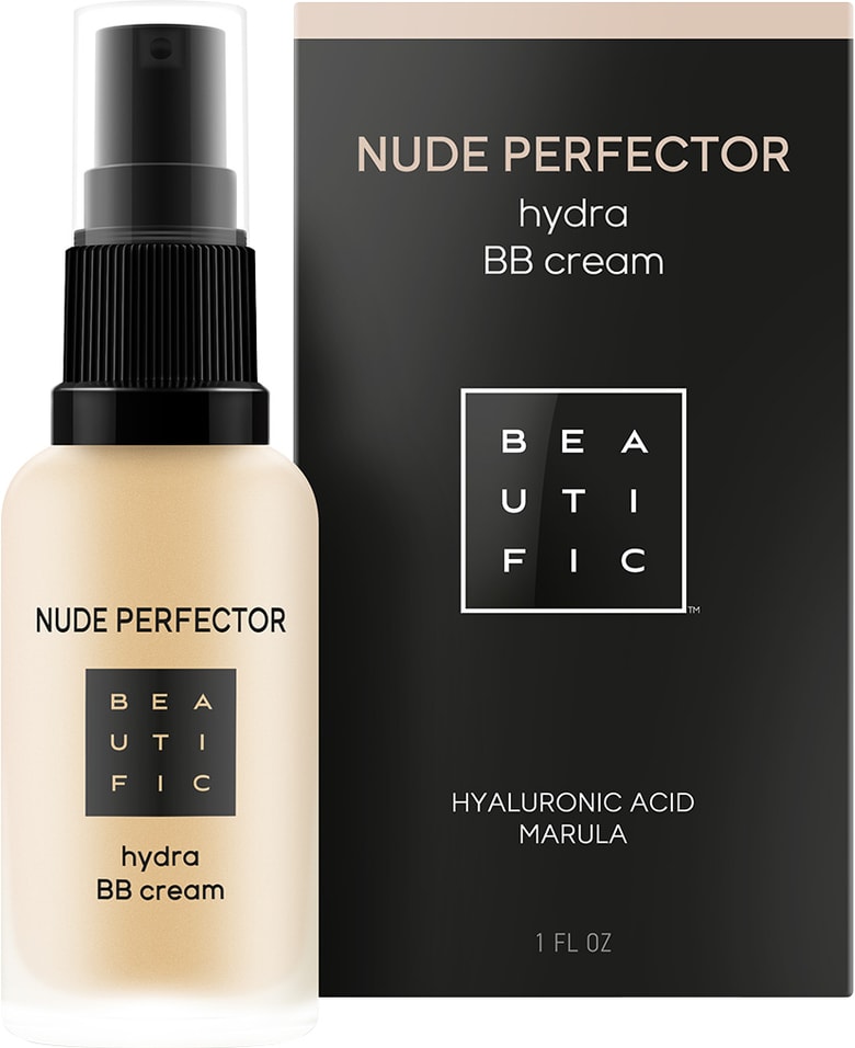 BB-крем Beautific Nude Perfector с гиалоурановой кислотой №1 Светлый бежевый 30мл