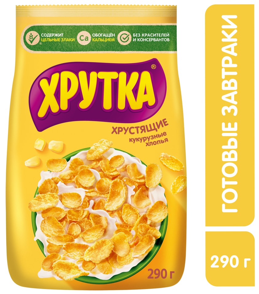 Готовый завтрак Хрутка Хлопья кукурузные 290г