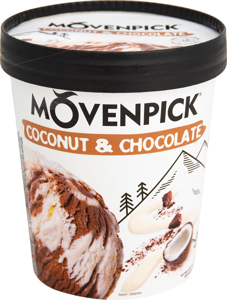 Отзывы о Мороженом Movenpick сливочном двухслойном кокосовом и шоколадном 263г