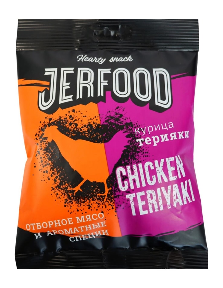 Чипсы Jerfood мясные Курица-терияки 25гс доставкой!