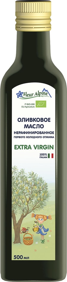 Масло оливковое Fleur Alpine Extra Virgin Olive Oil нерафинированное 500мл