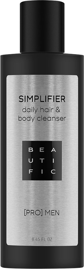 Шампунь и гель для душа Beautific Simplifier очищающий 2в1 для волос и тела 250мл