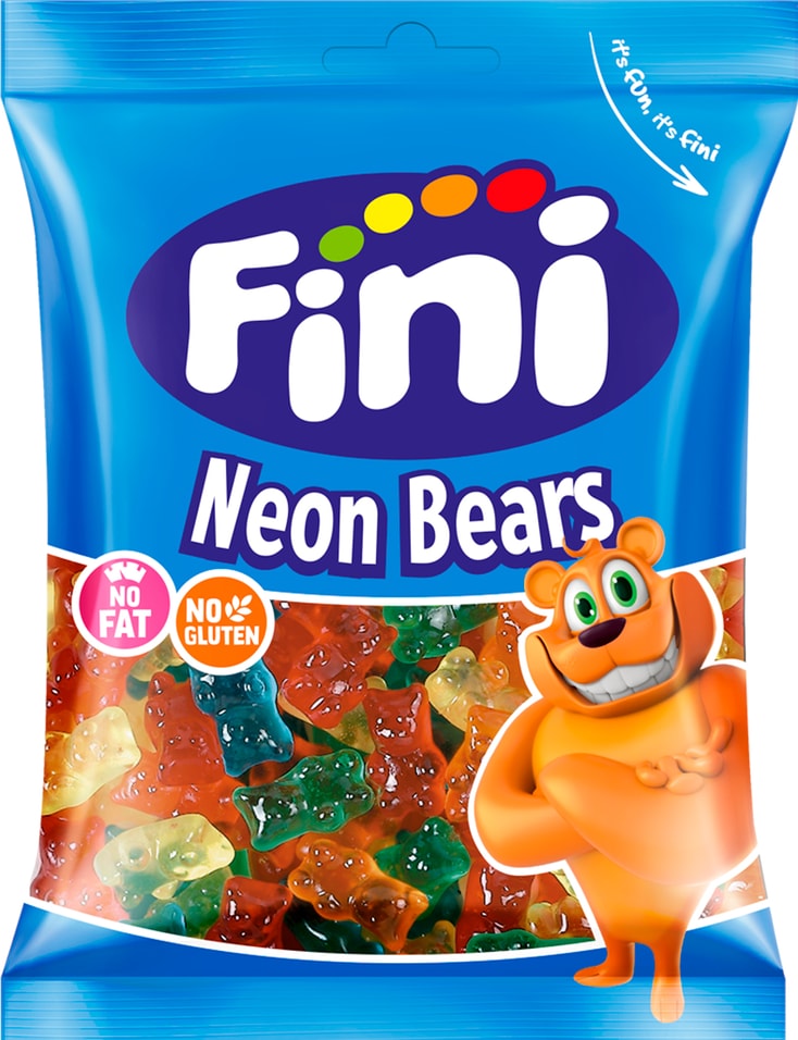 Мармелад Fini жевательный Neon Bears 90г
