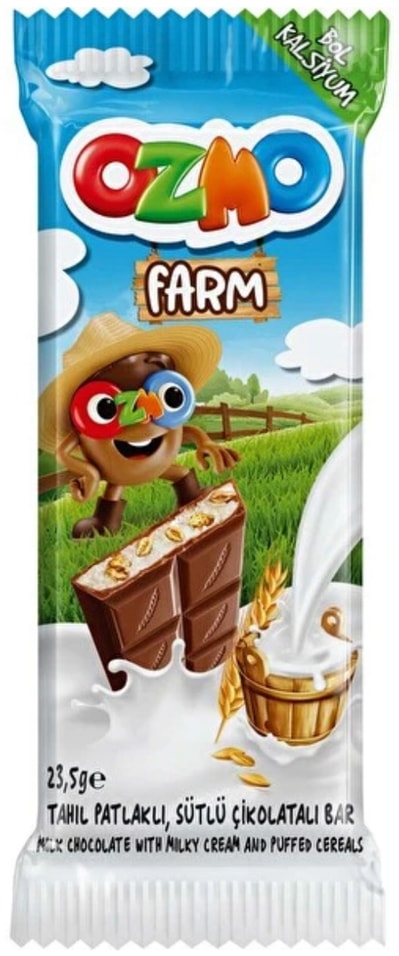 Шоколад Ozmo Farm Молочный с молочной начинкой и злаками 235г 49₽