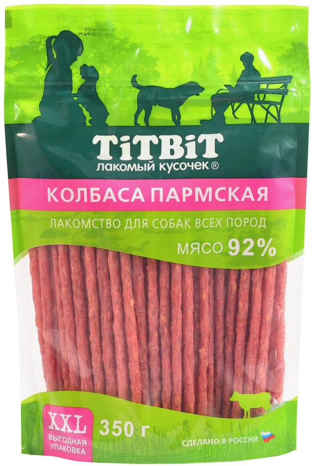 Лакомство для собак TiTBiT Колбаса Пармская 350г (упаковка 3 шт.)