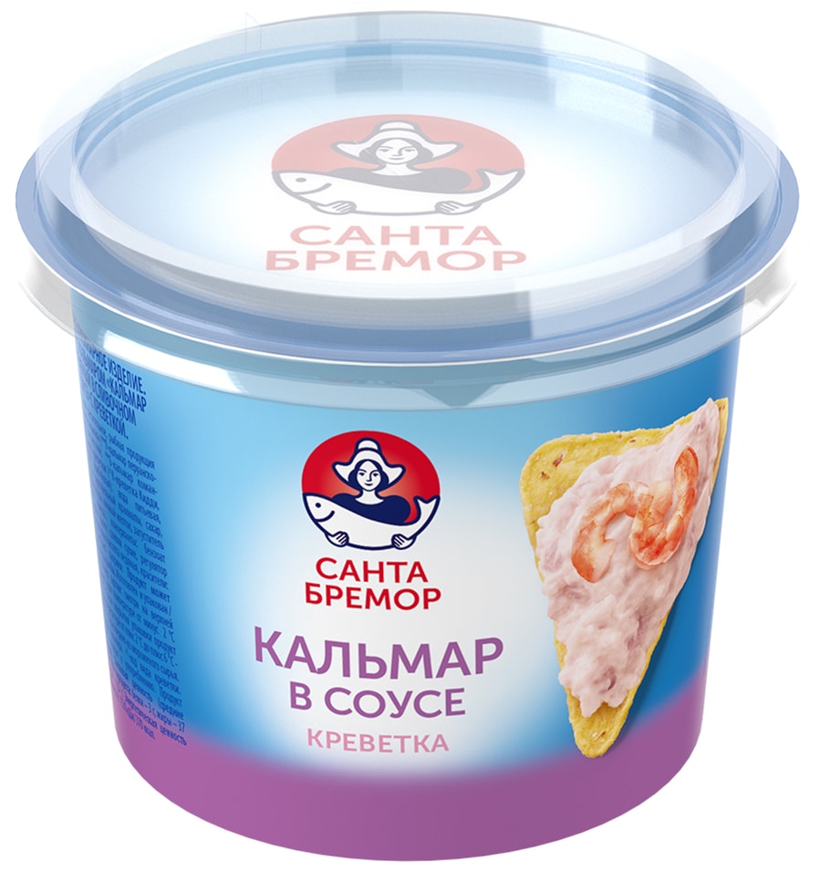 Паста Санта Бремор Кальмар в сливочном соусе с креветкой 150г