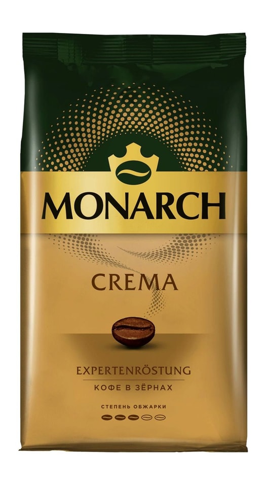 Кофе в зернах Monarch Crema 1кг - Vprok.ru Перекрёсток