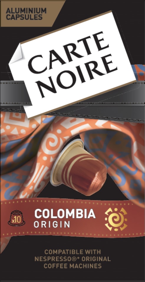 Кофе в капсулах Carte noire Colombia origin 1052г 379₽