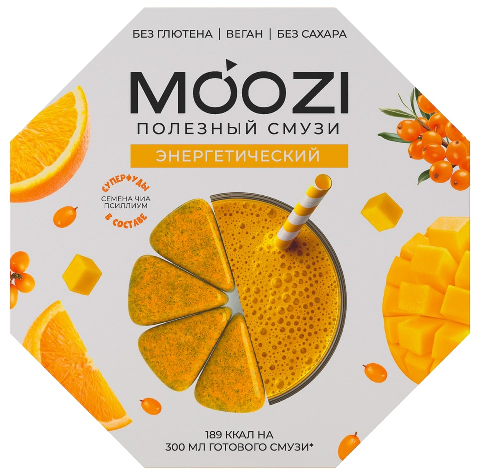 Смузи Moozi Энергетический 150г - Vprok.ru Перекрёсток