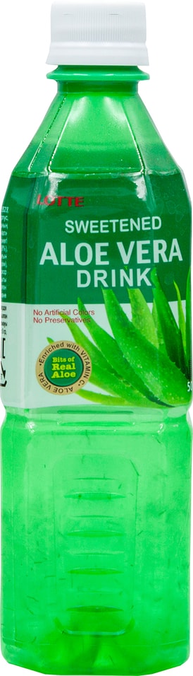 Напиток Lotte Aloe Vera Оригинальный сокосодержащий с мякотью алоэ 500мл