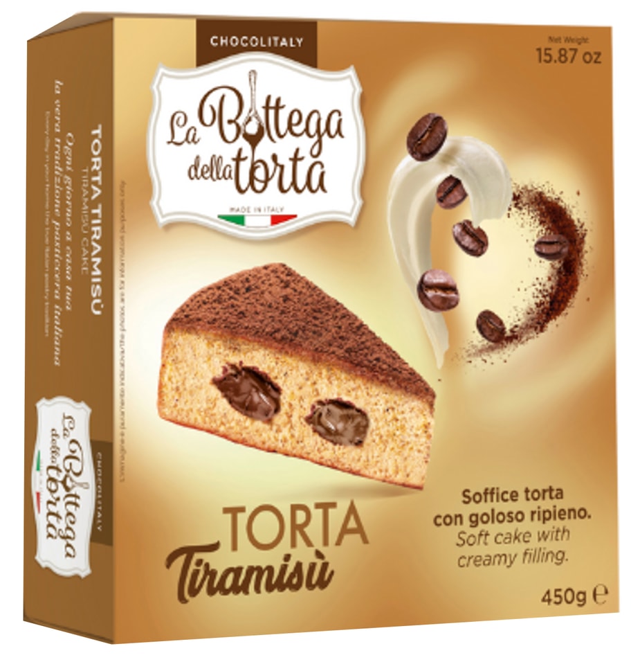 Торт La Bottega Della Torta с начинкой тирамису 450г