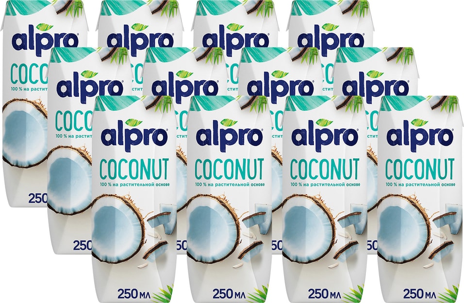 Напиток кокосовый Alpro Original 250мл (упаковка 12 шт.) от Vprok.ru