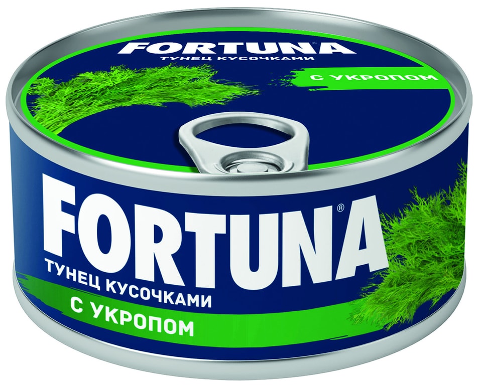 Тунец Fortuna кусочками с укропом 185г от Vprok.ru